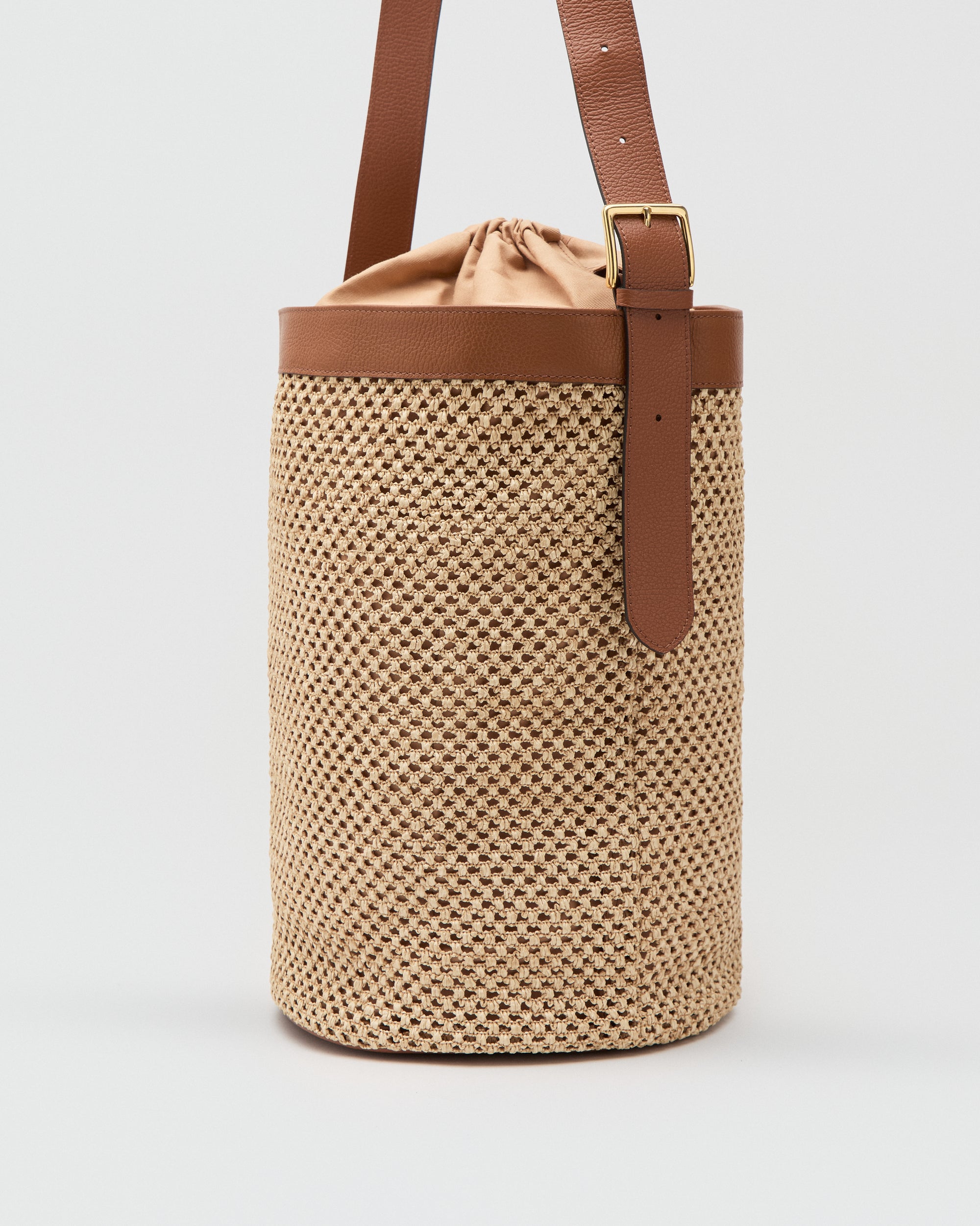 Huguette maxi raphia camel