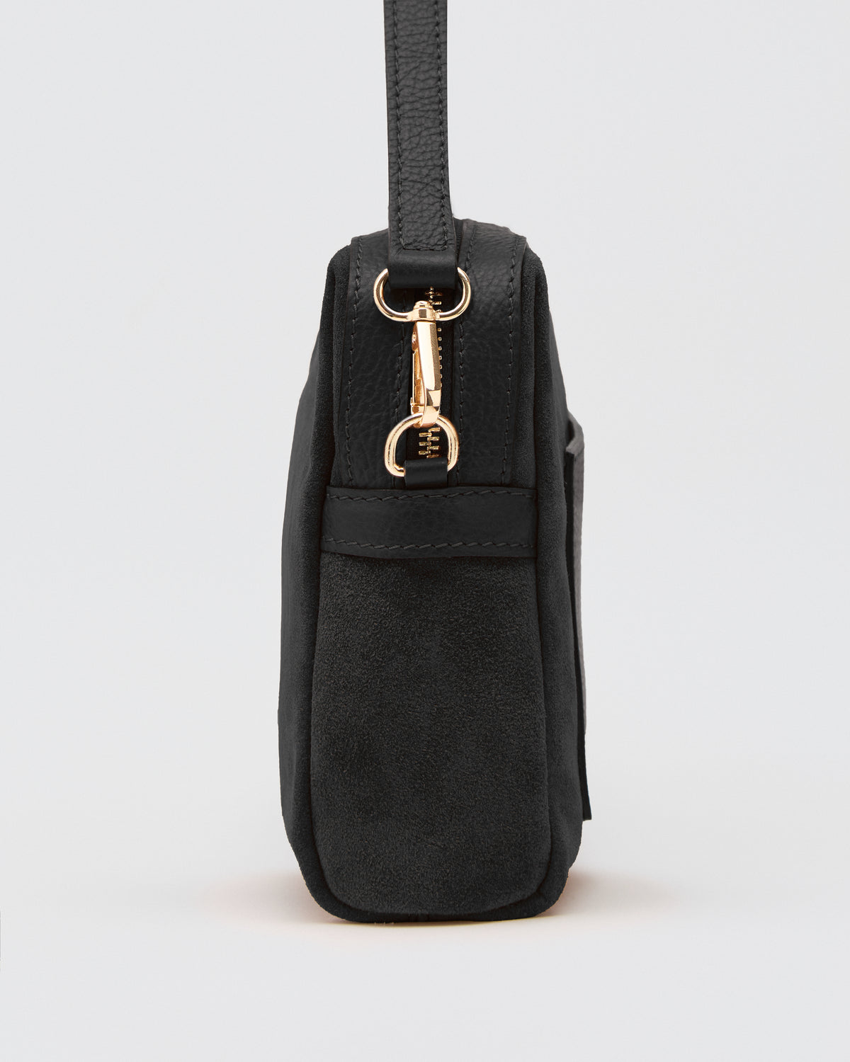 Virginie maxi suede black