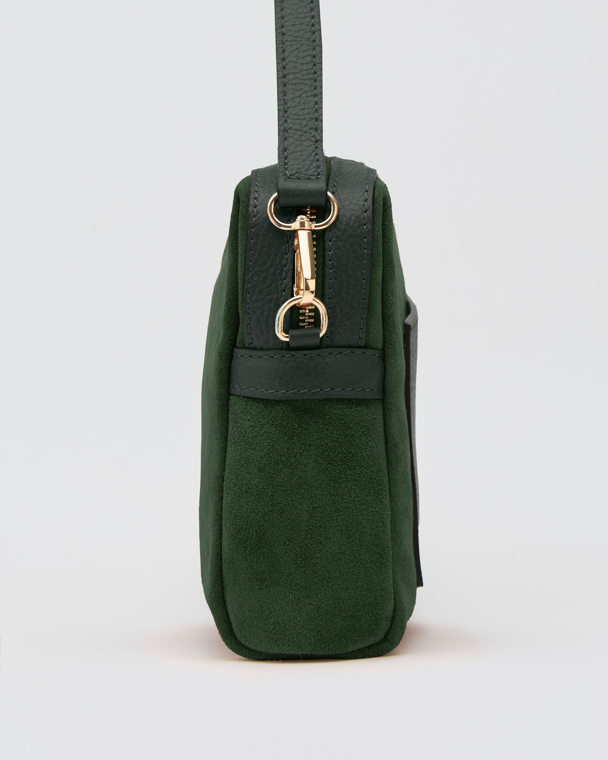 Virginie maxi suede green