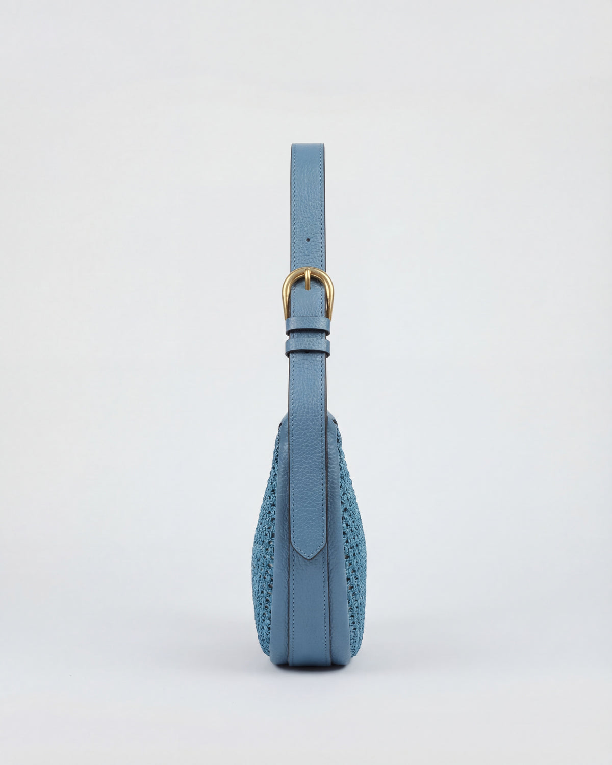 Lou raffia light blue