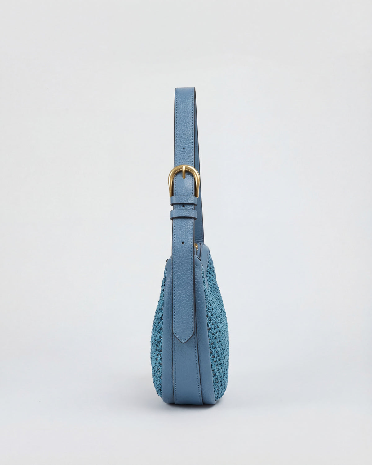 Lou raffia light blue