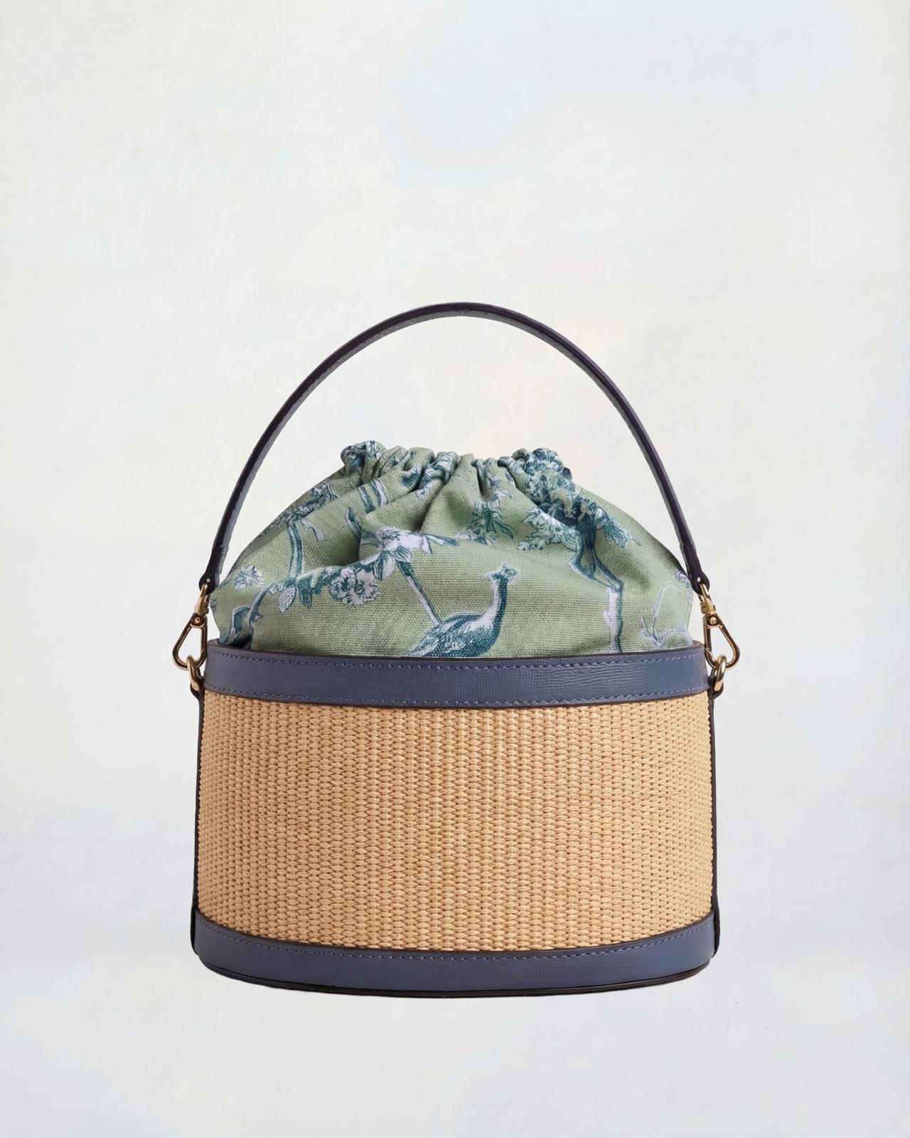 Peggy raffia blue