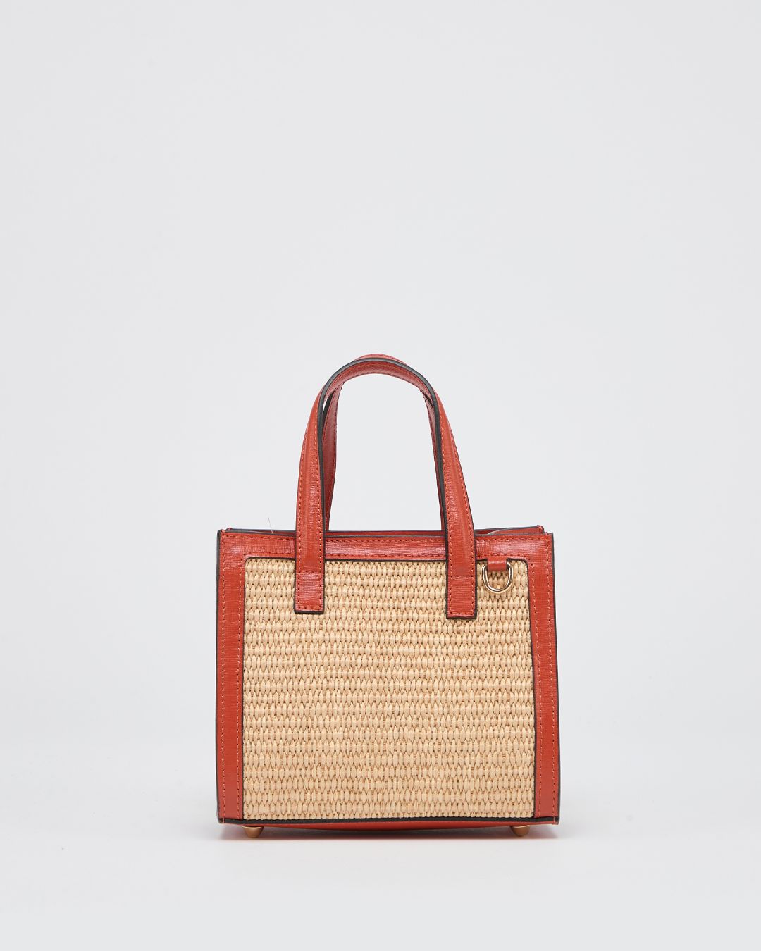 Mini Sophie rafia arancione