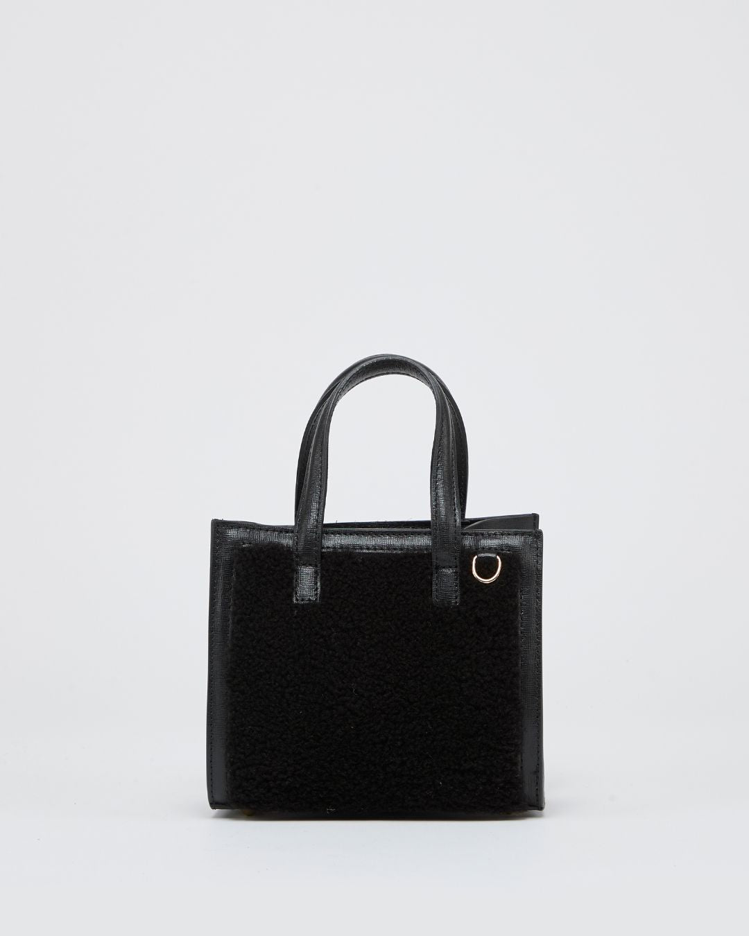 Mini Sophie shearling total black