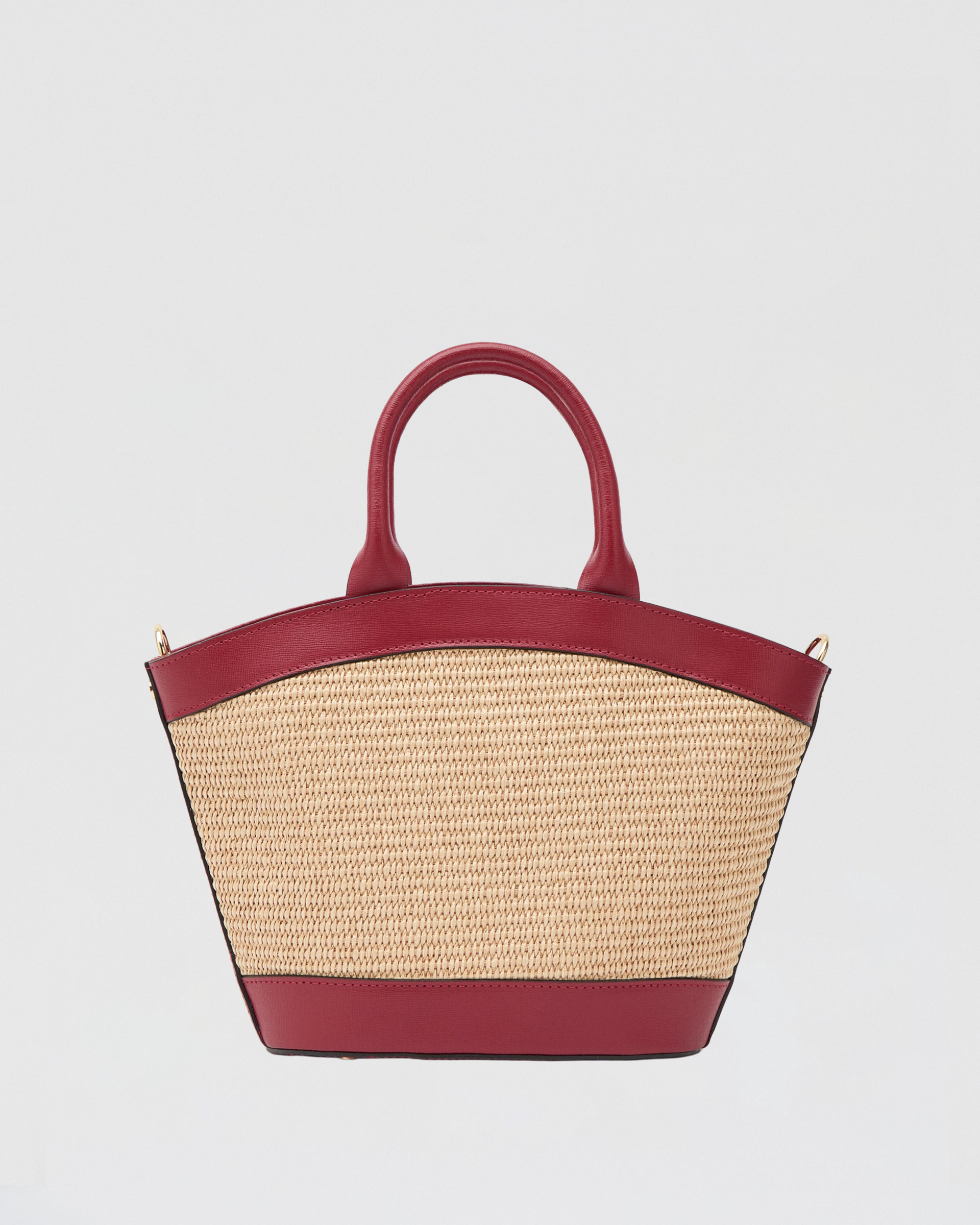 Mini Victoire raffia red