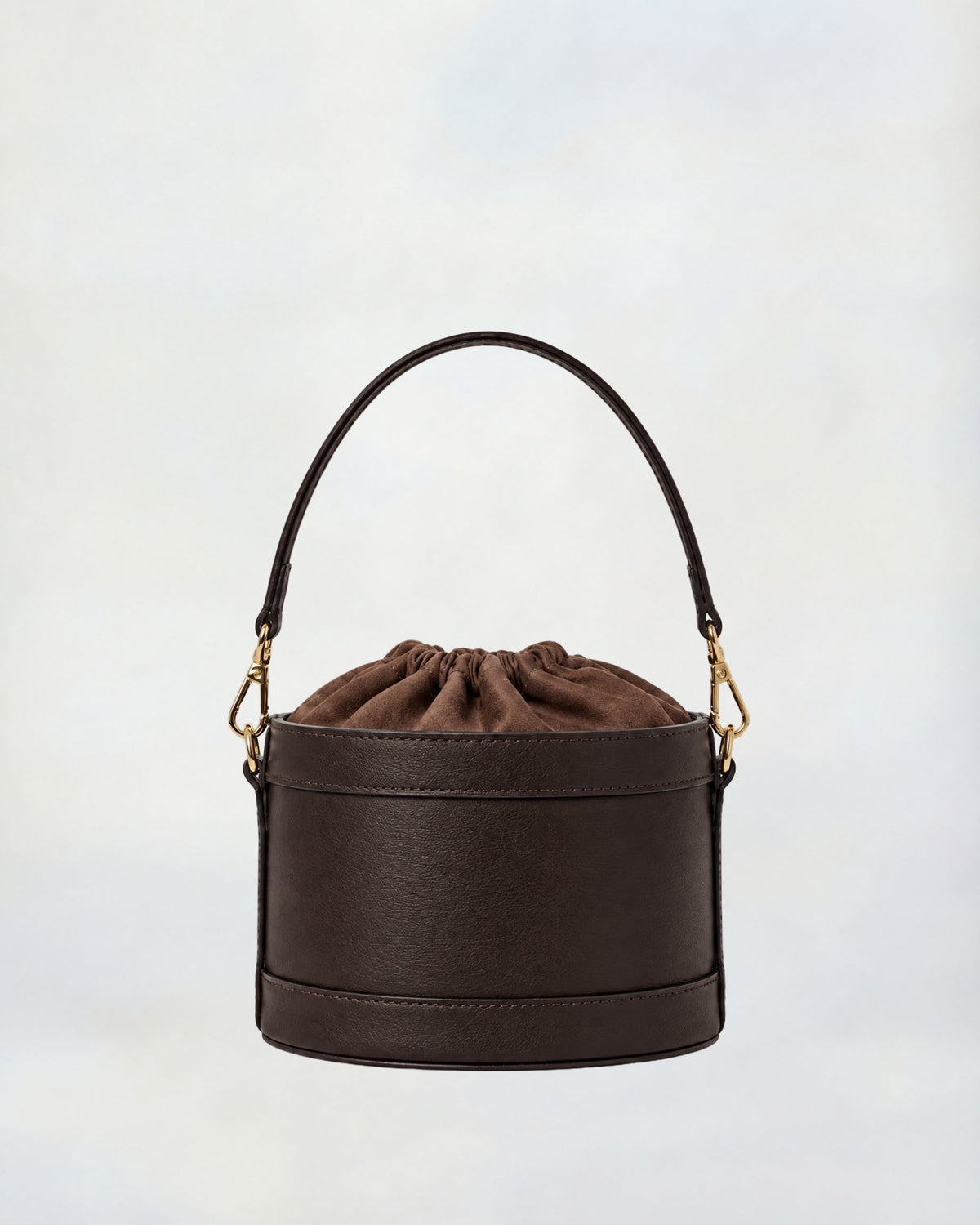 Mini Peggy brown | brown velvet closure