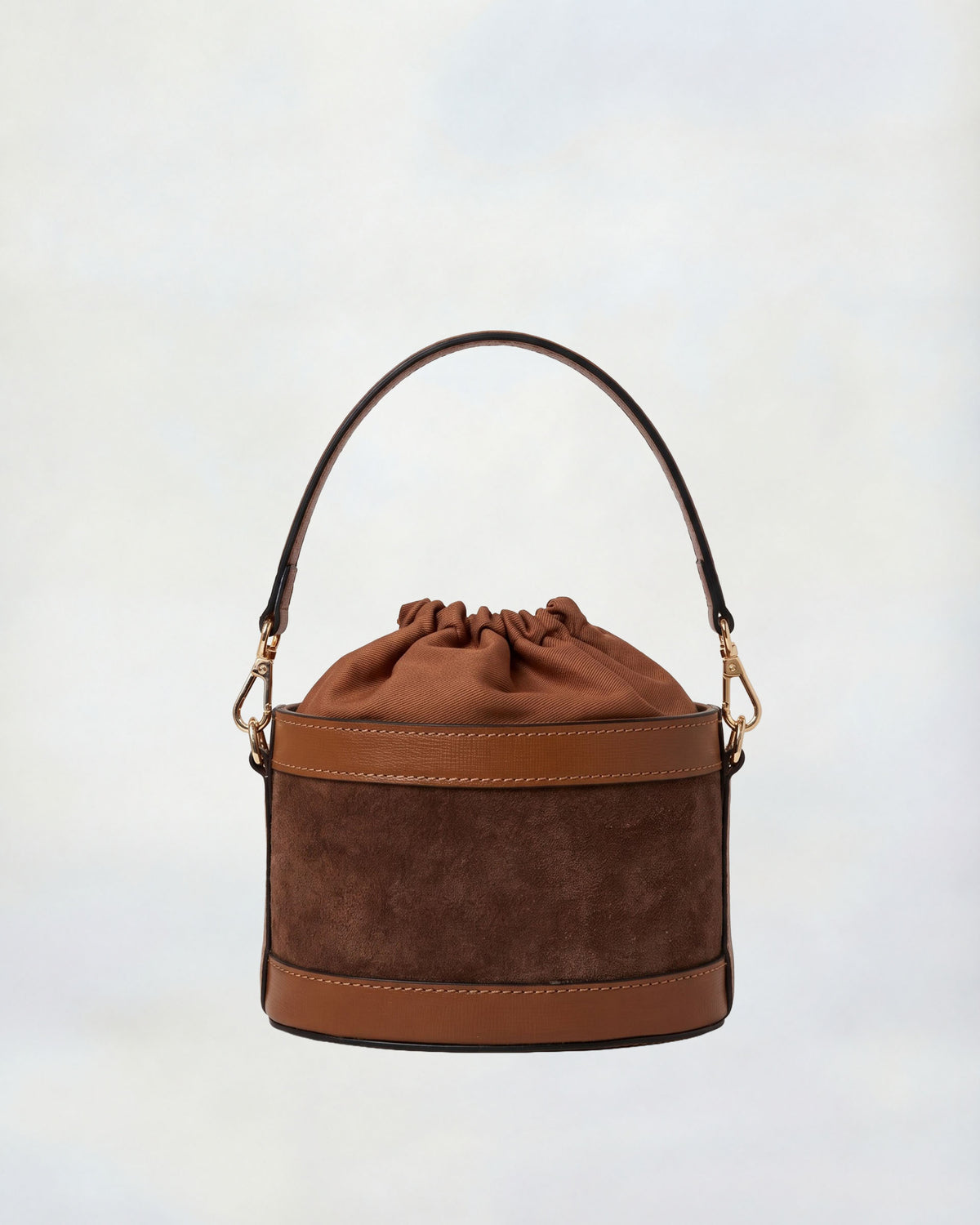 Mini Peggy suede camel | camel closure