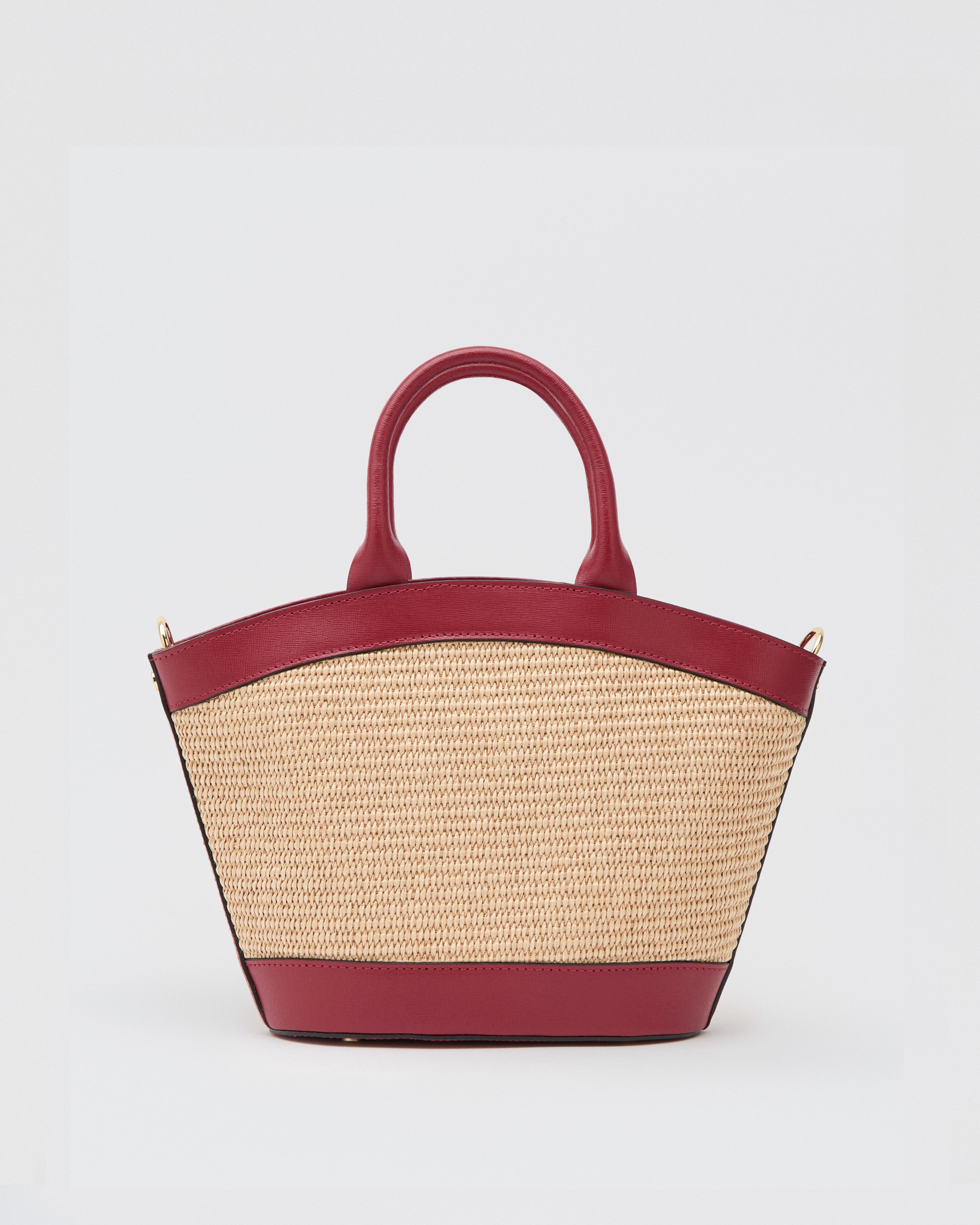 Mini Victoire raffia red