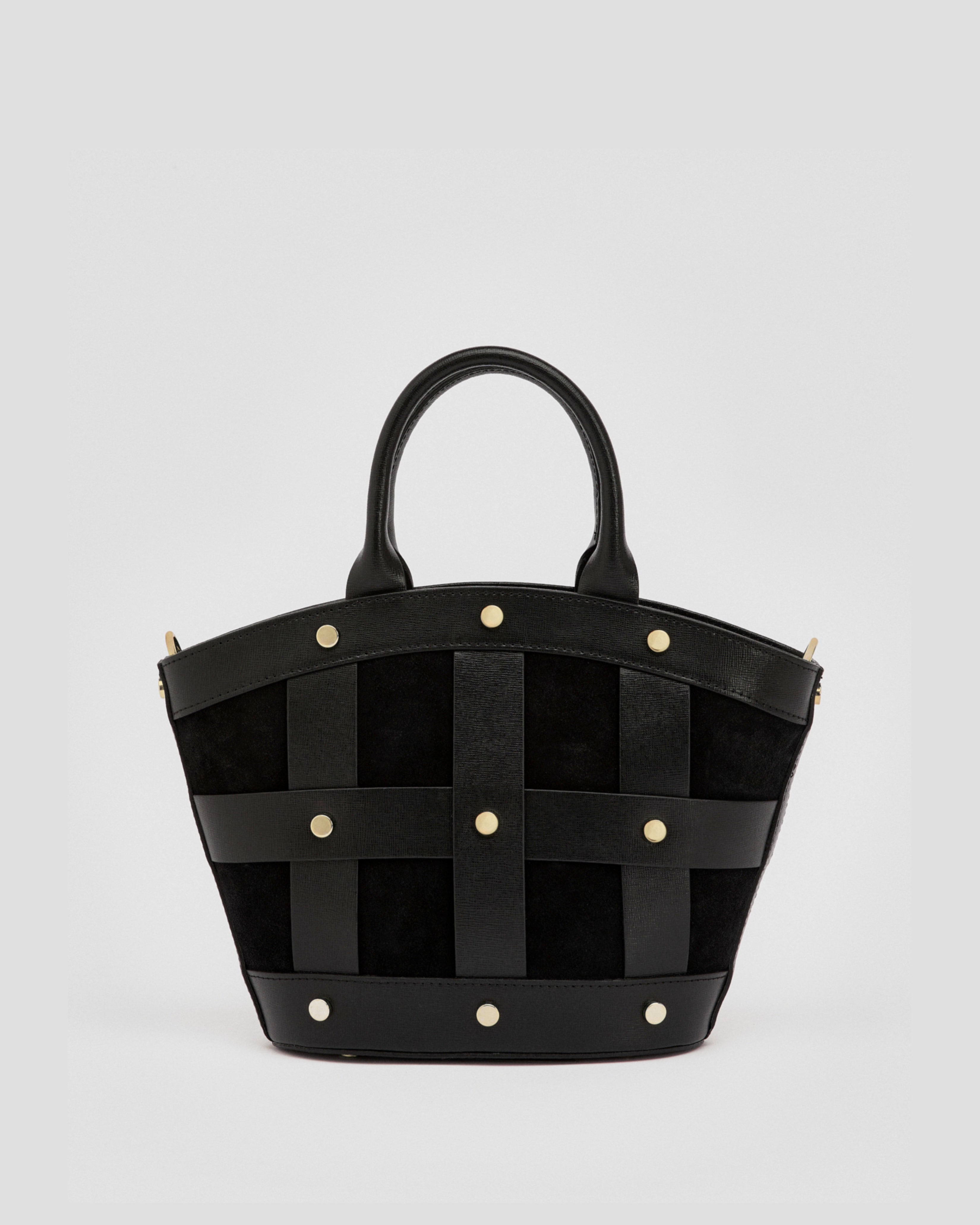 Mini Victoire stud en daim noir