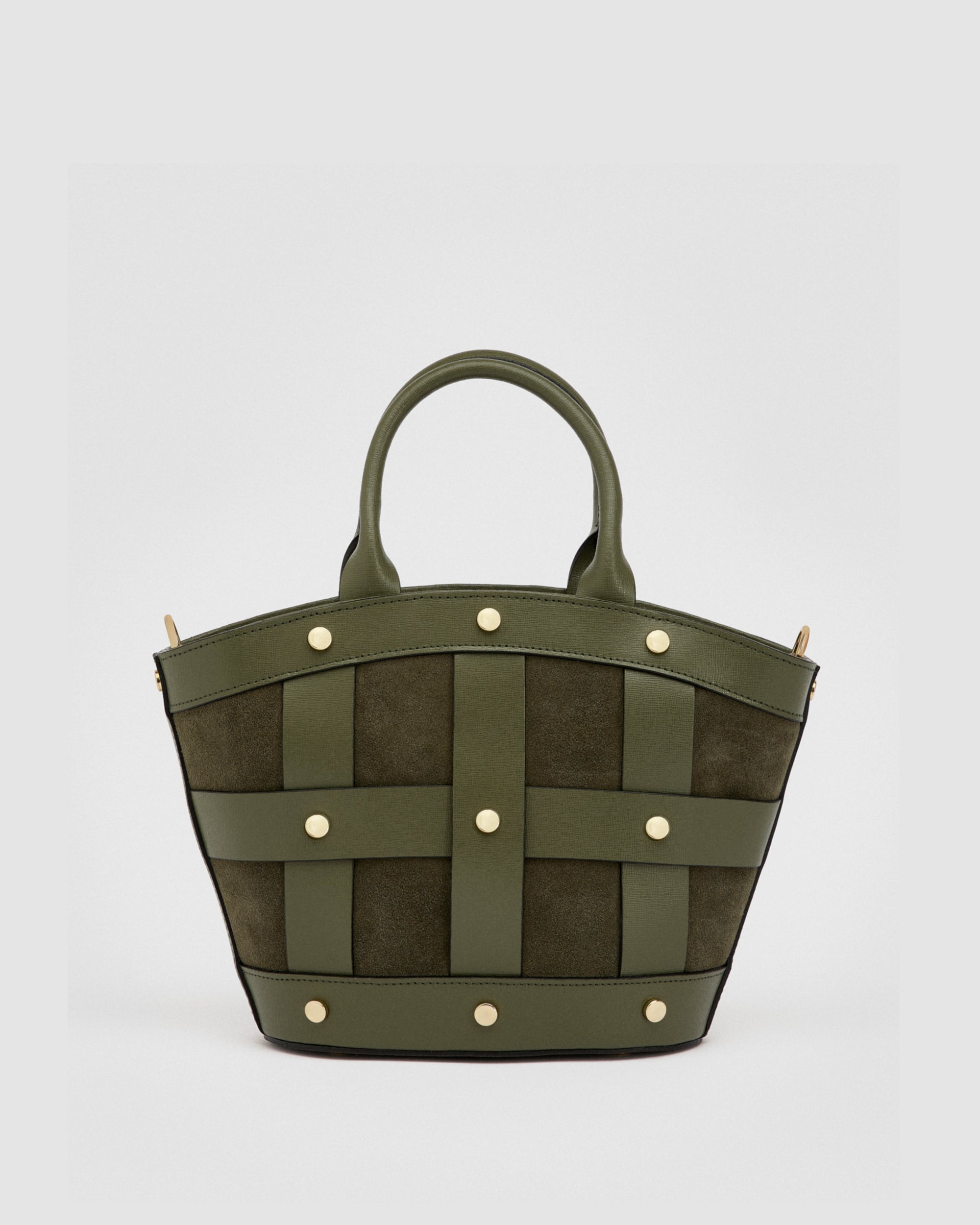 Mini Victoire stud en daim vert