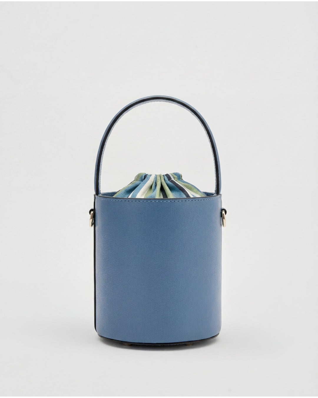 Mini Catherine light blue | Blue & Sage Striped Closure