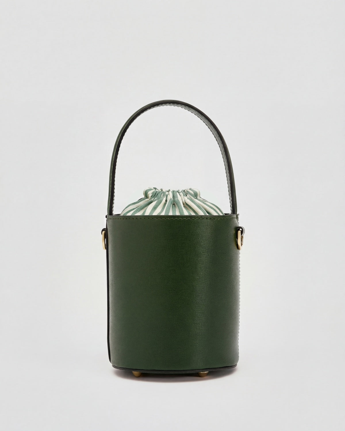 Mini Catherine dark green | green stripes