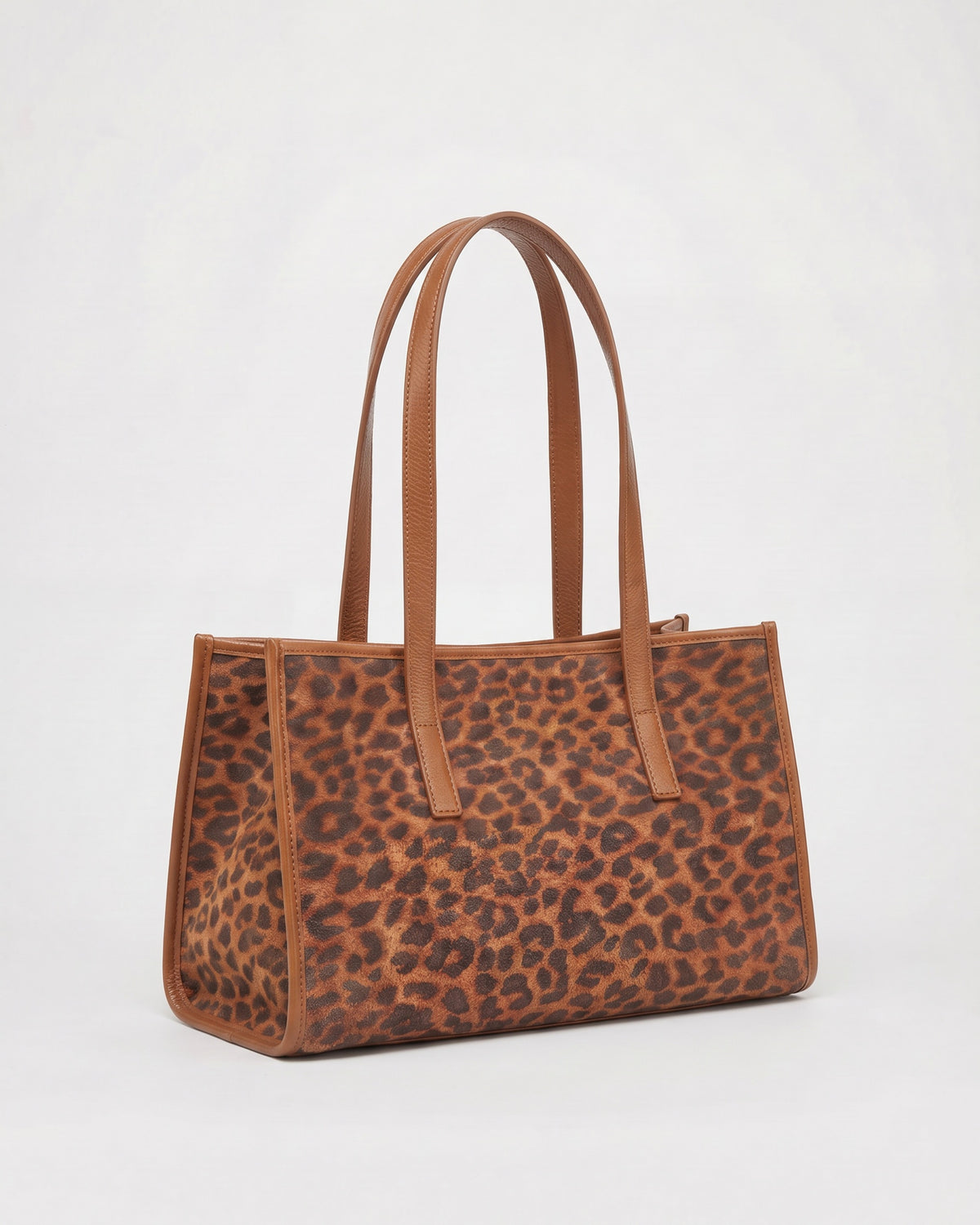 Mini Camille leopard camel