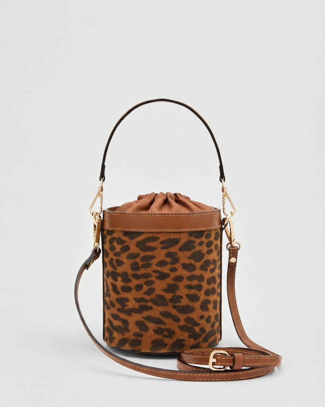 Angèle suede leopard