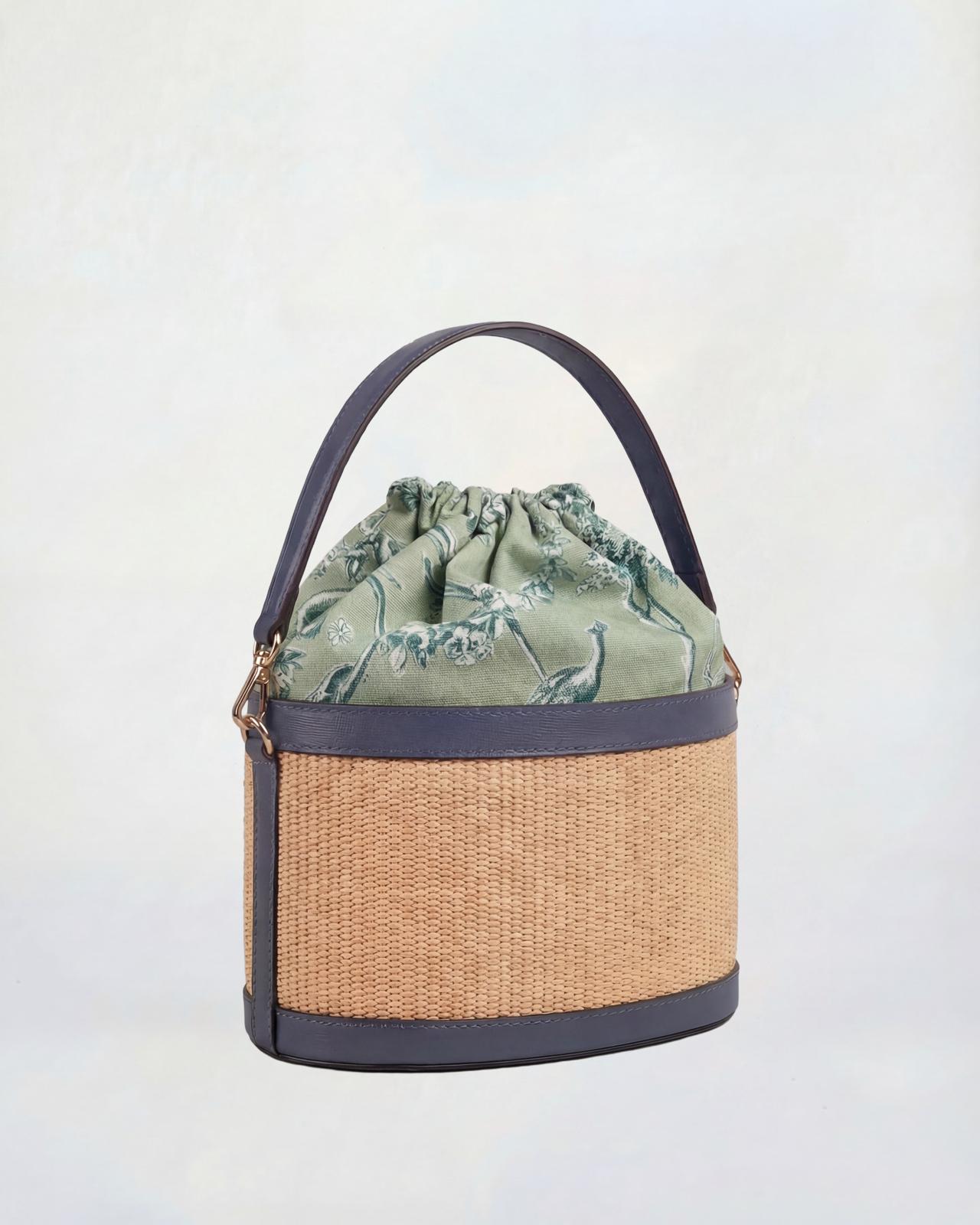 Peggy raffia blue