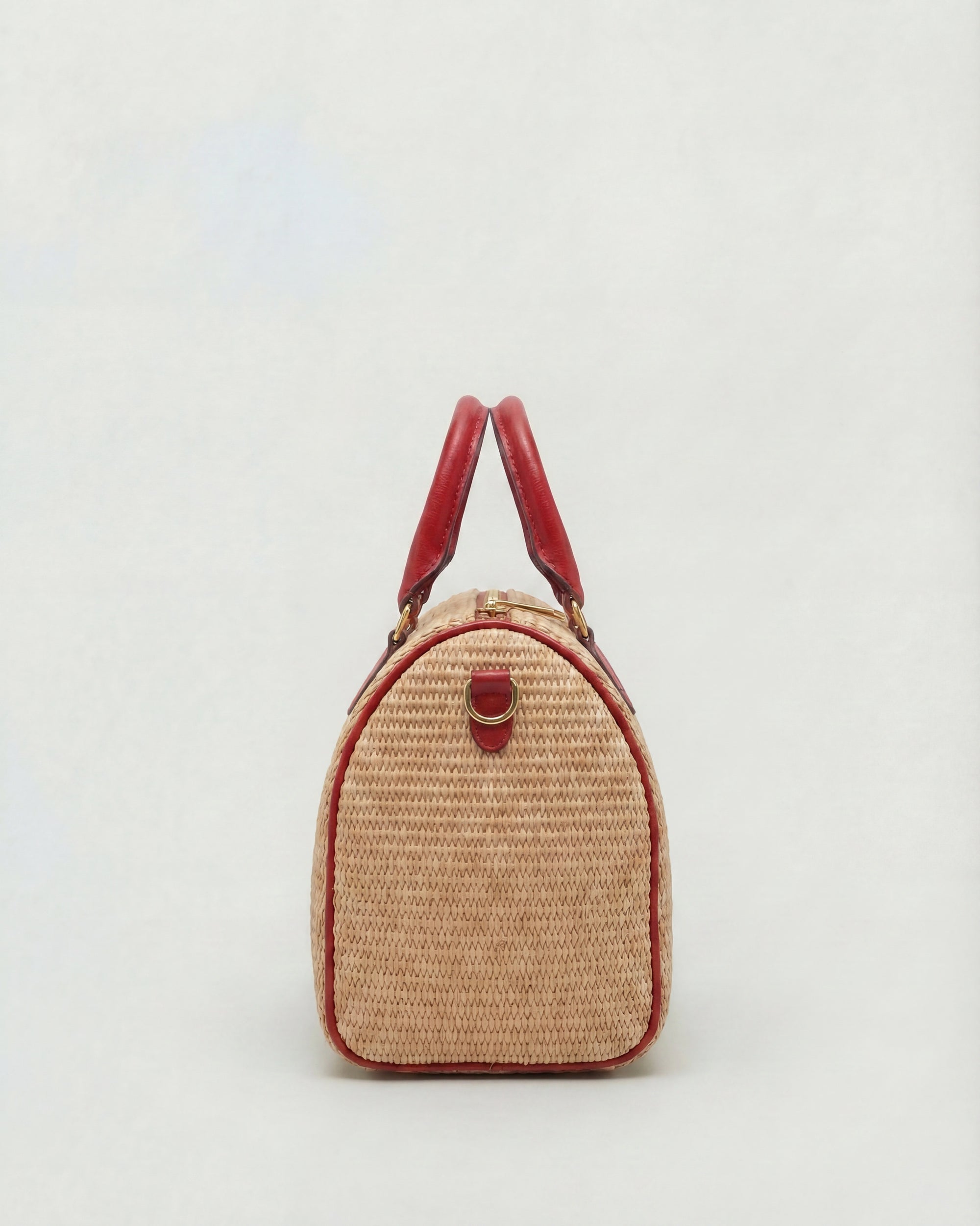 Béatrice raffia red