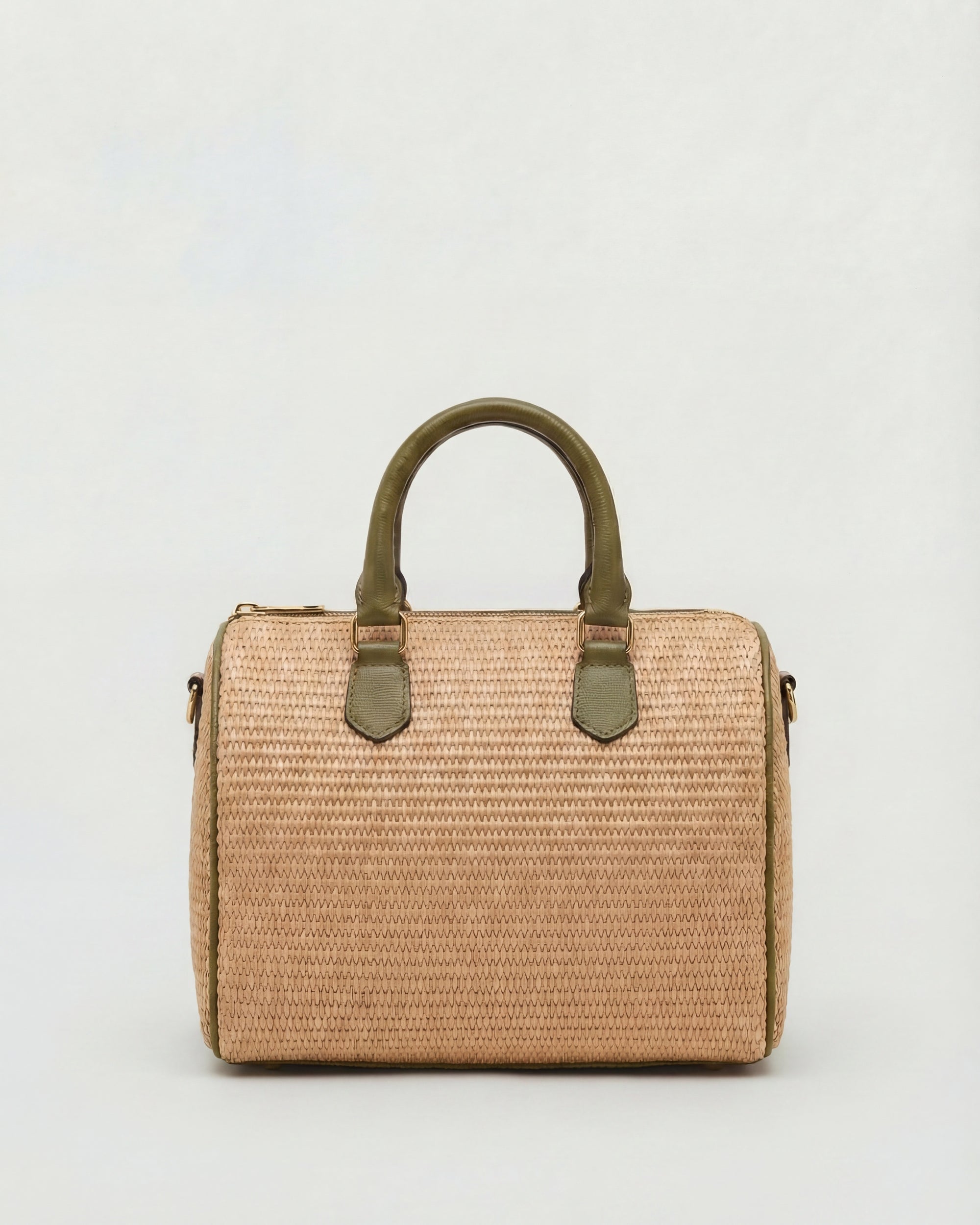 Béatrice raffia green