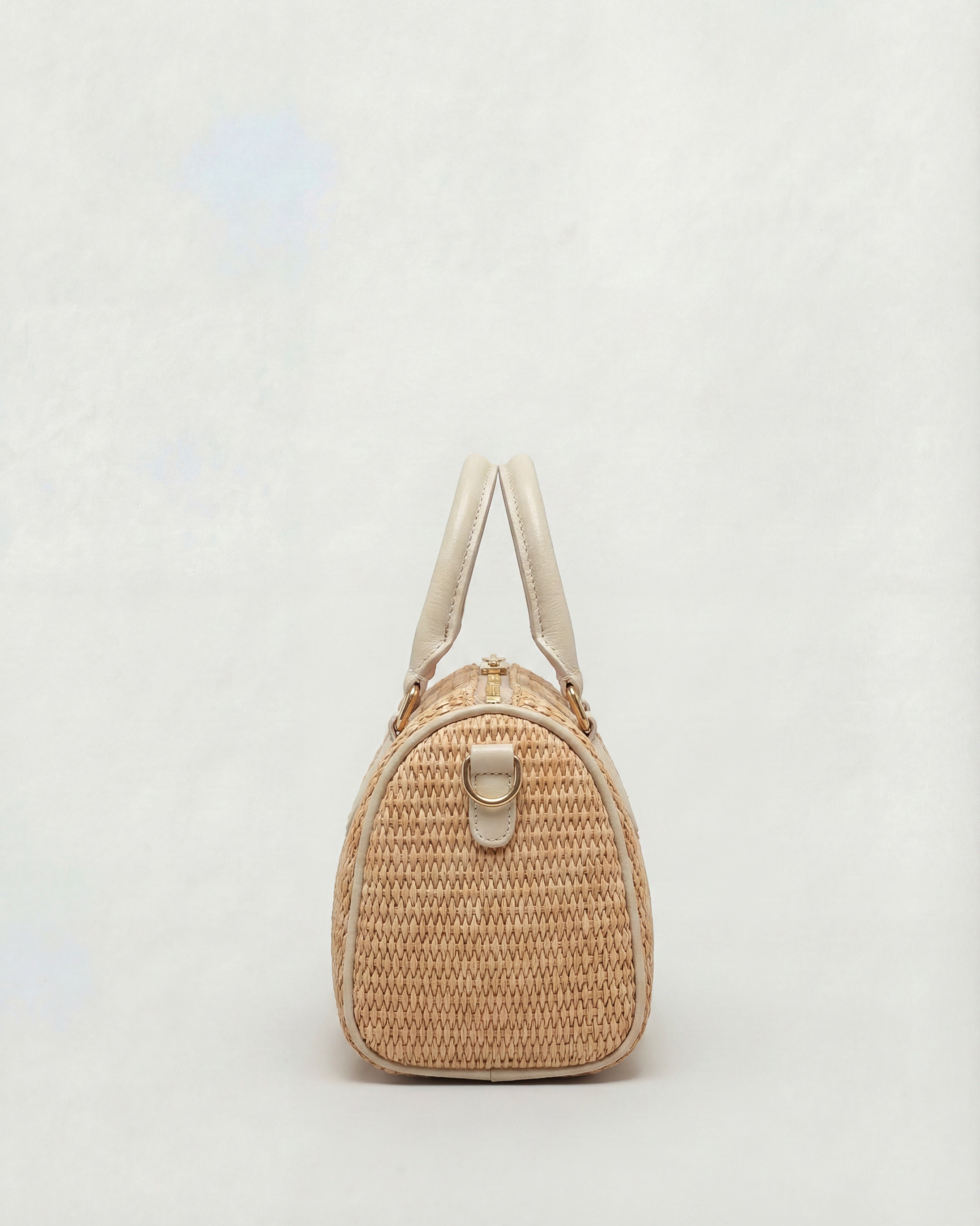 Mini Béatrice raphia crème