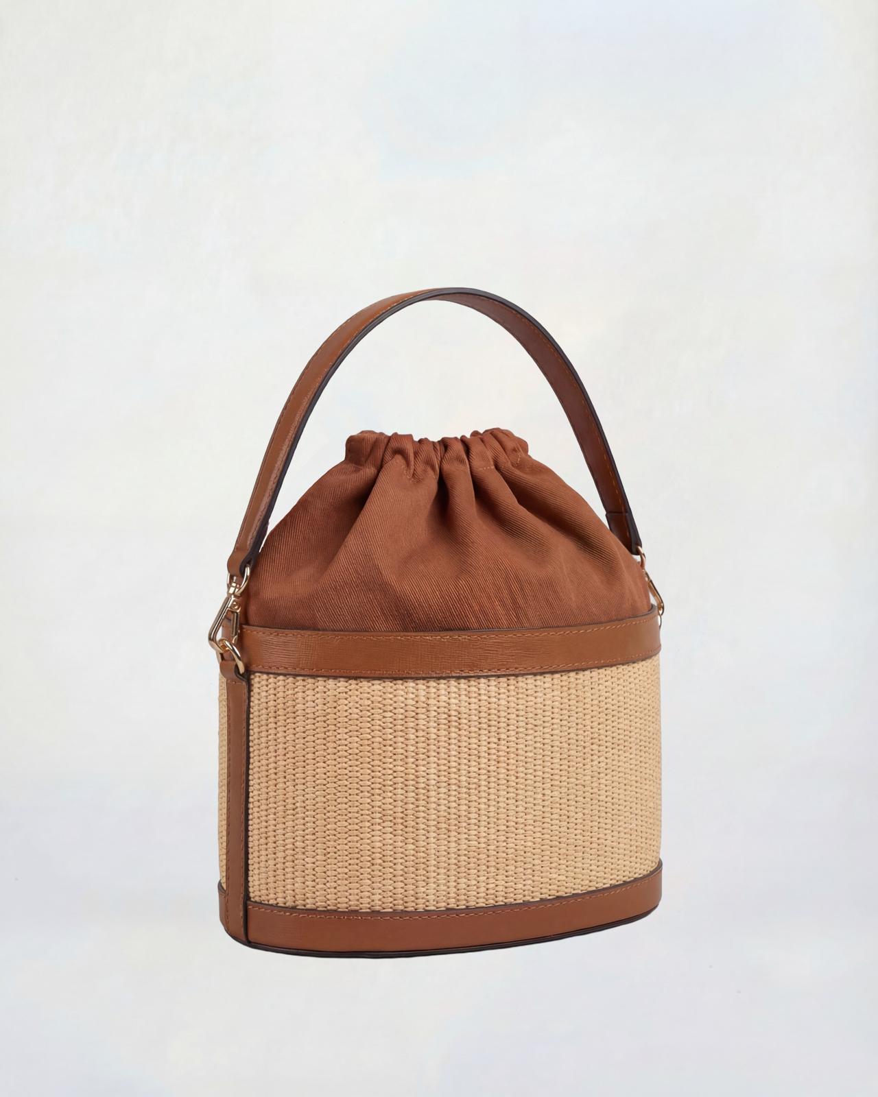 Peggy raffia camel