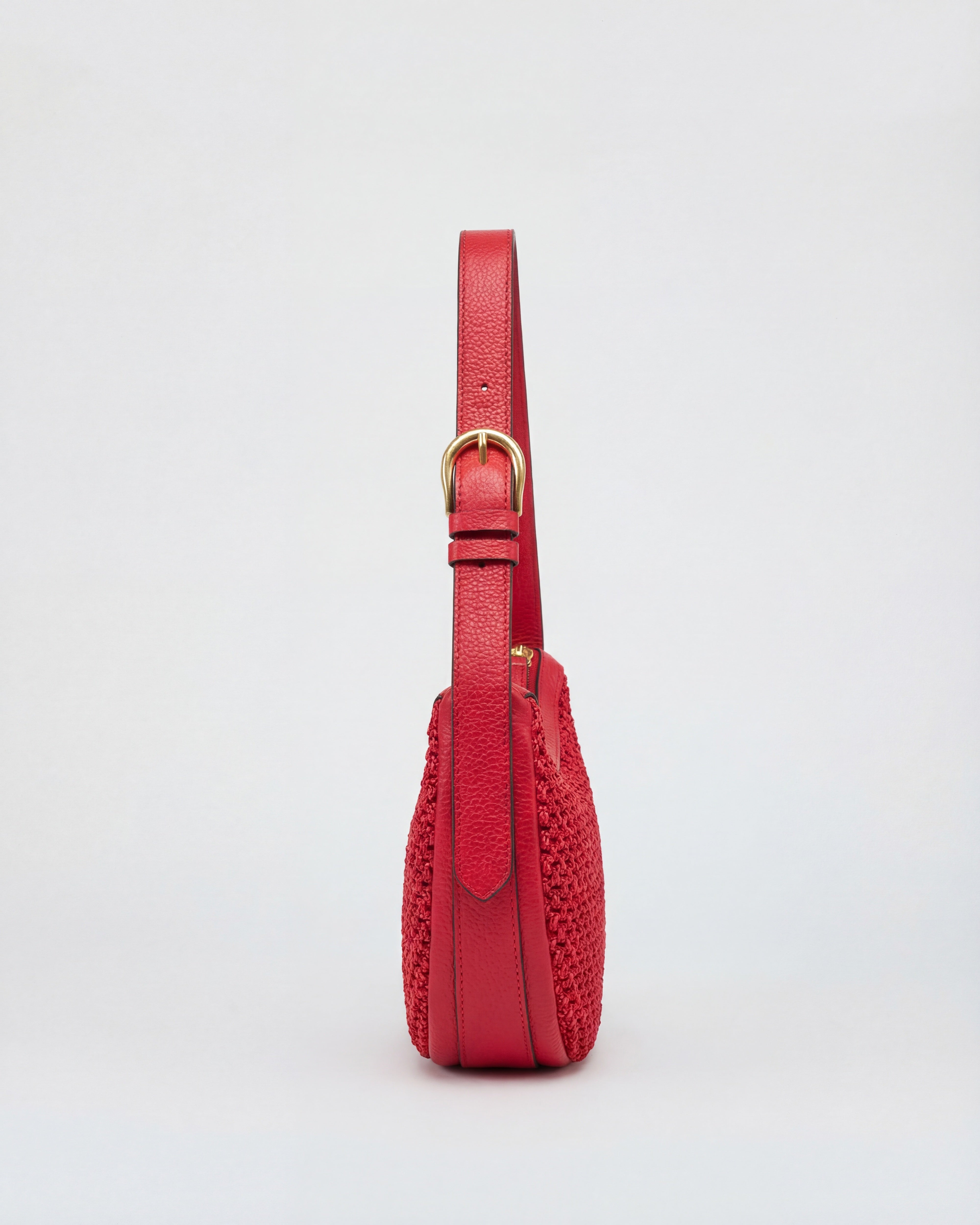 Lou raffia red
