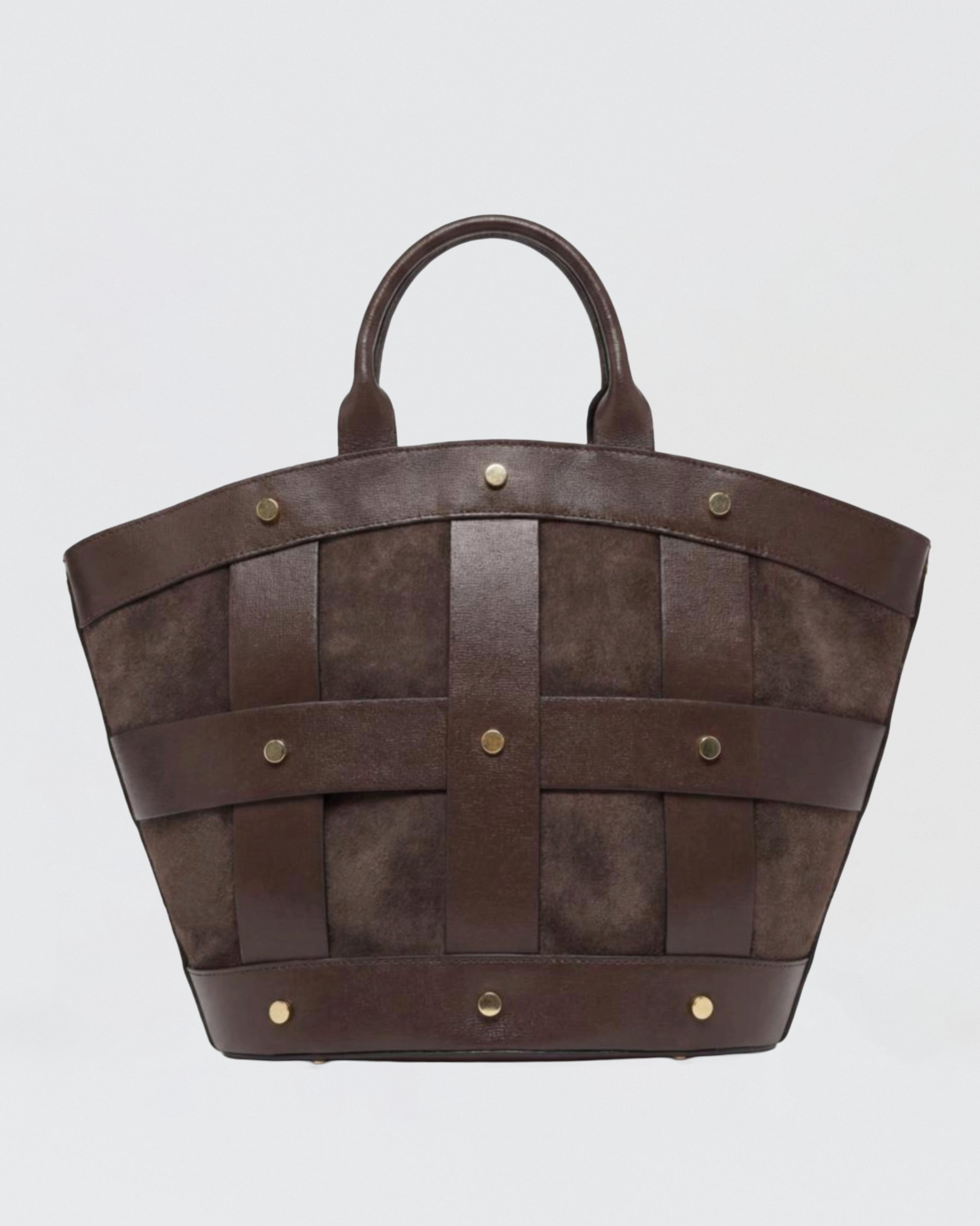 Victoire stud suede marrone