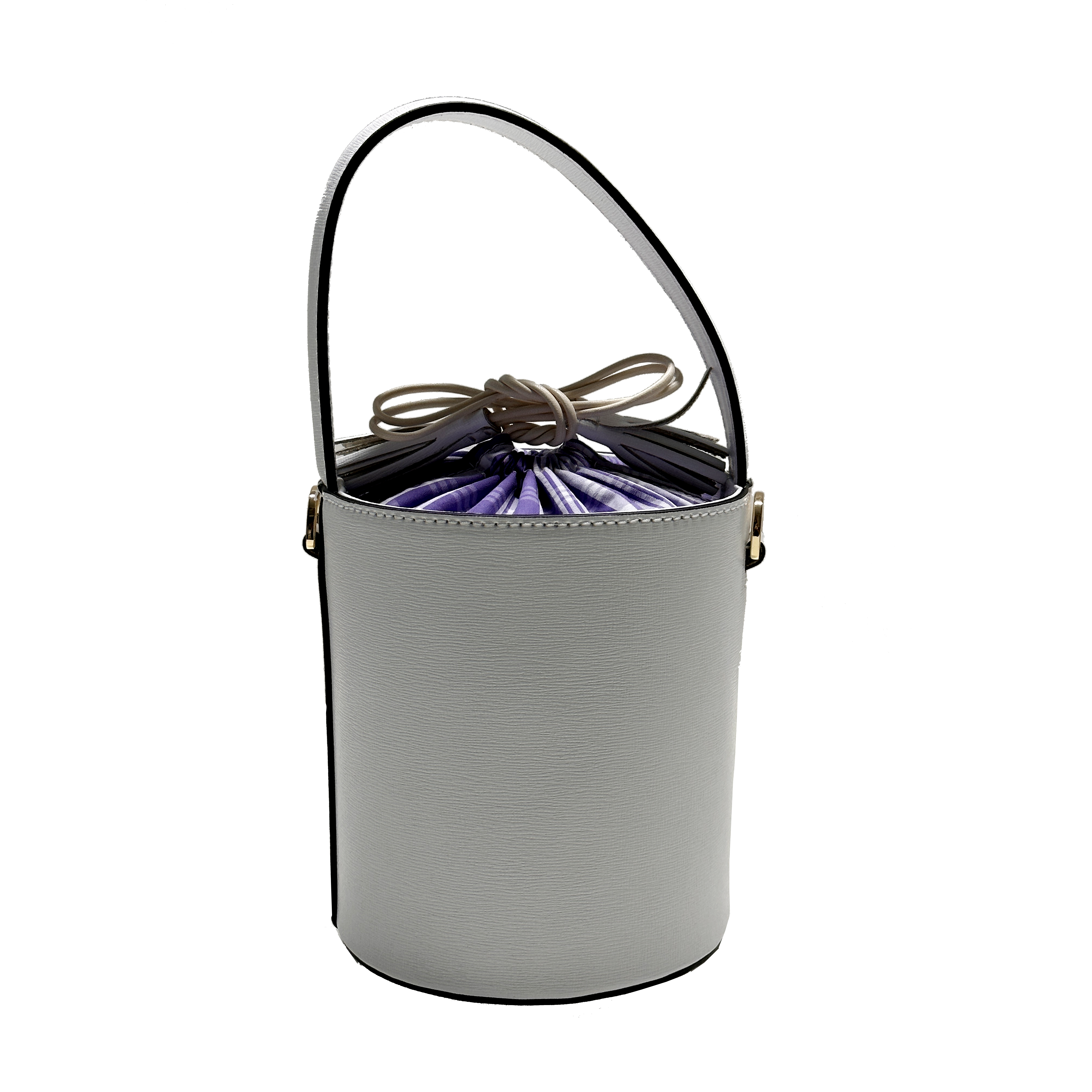 Mini Catherine blanc violet fermeture madras
