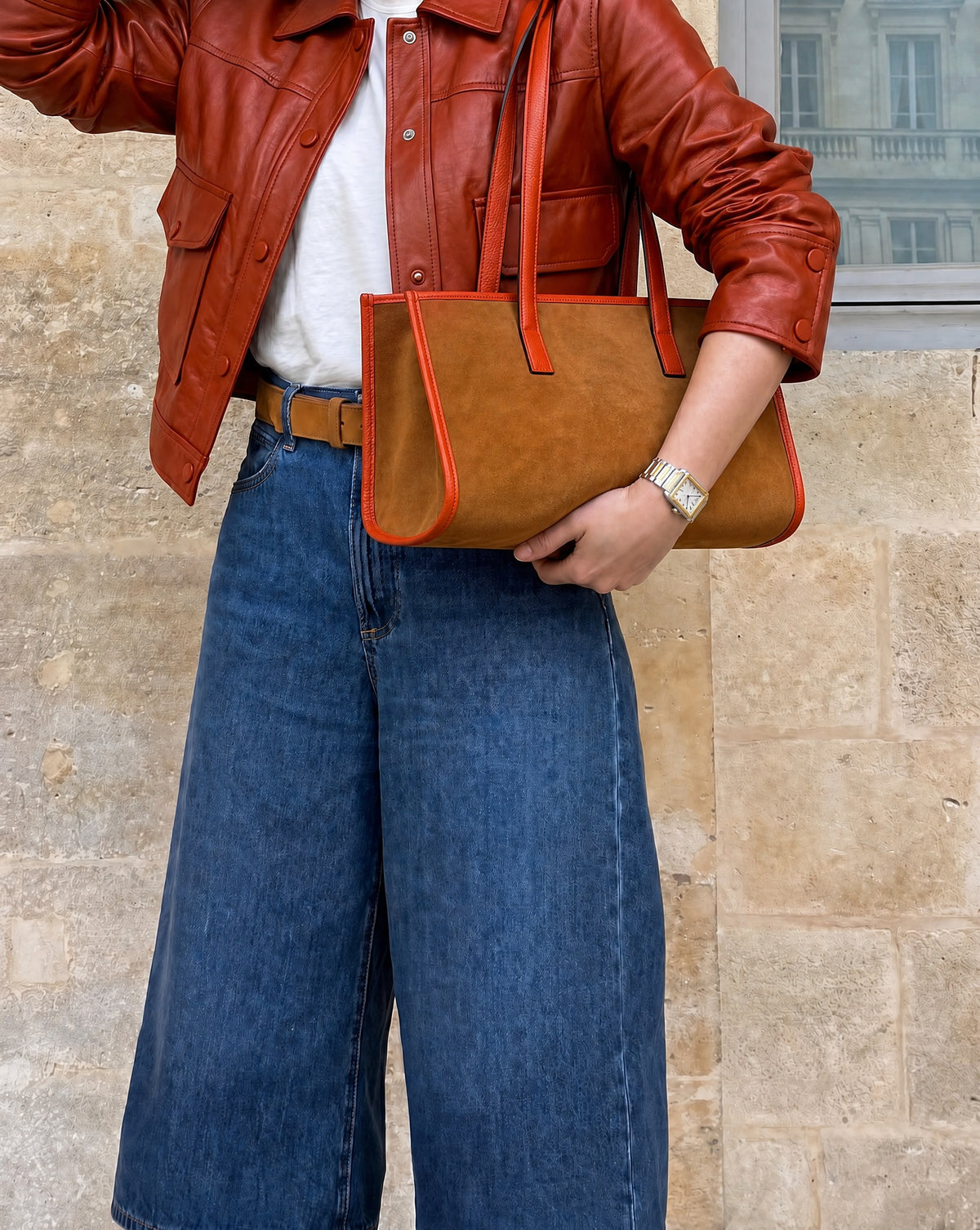 Mini Camille suede bordeaux