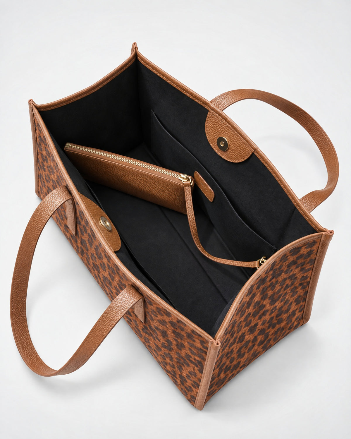 Mini Camille leopard camel