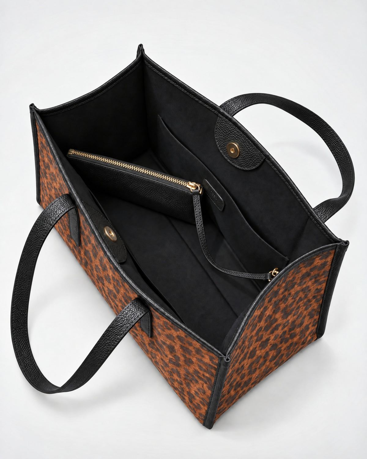 Mini Camille leopard black 