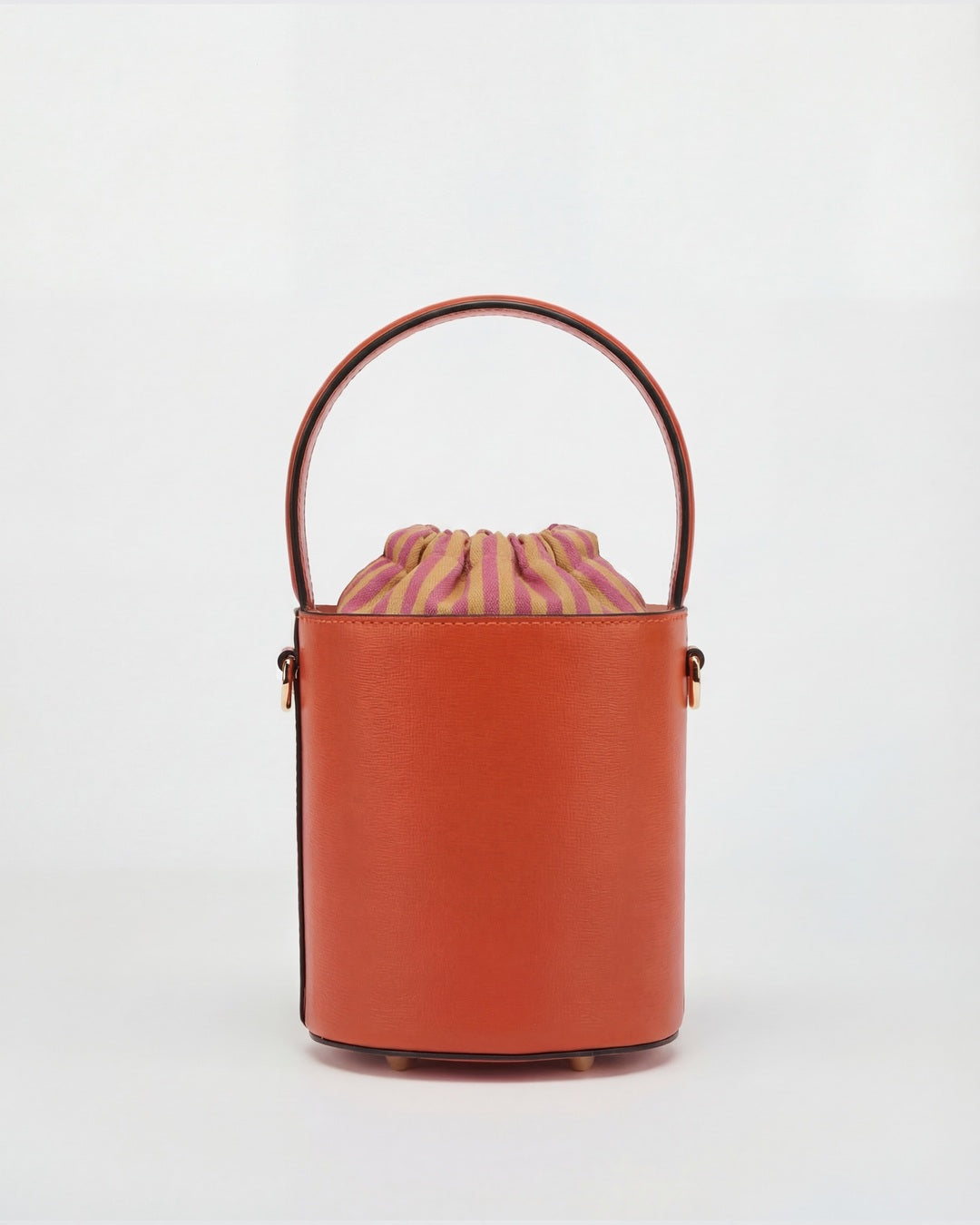 Mini Catherine arancione | chiusura righe senape rosa