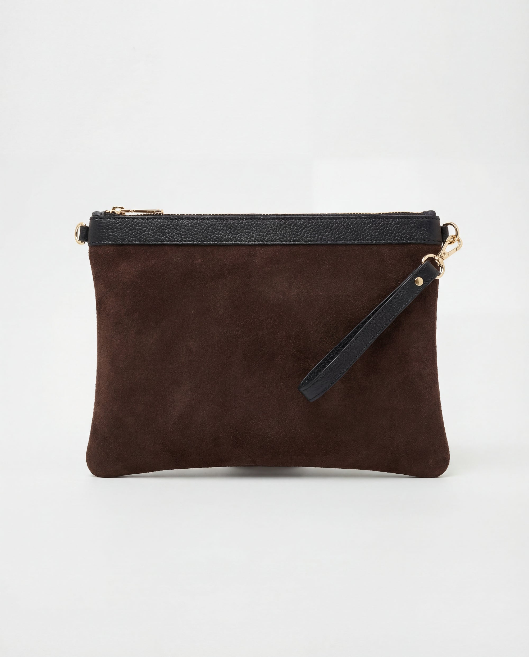 Anne en daim brun noir