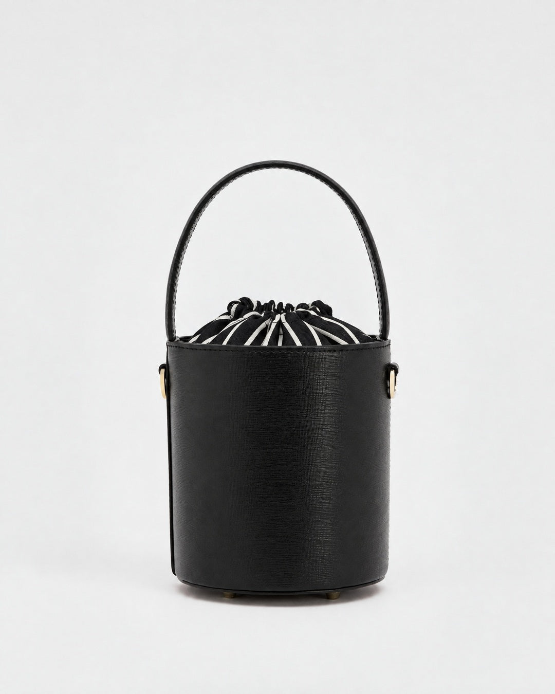 Mini Catherine noir | fermeture rayures noires et blancs