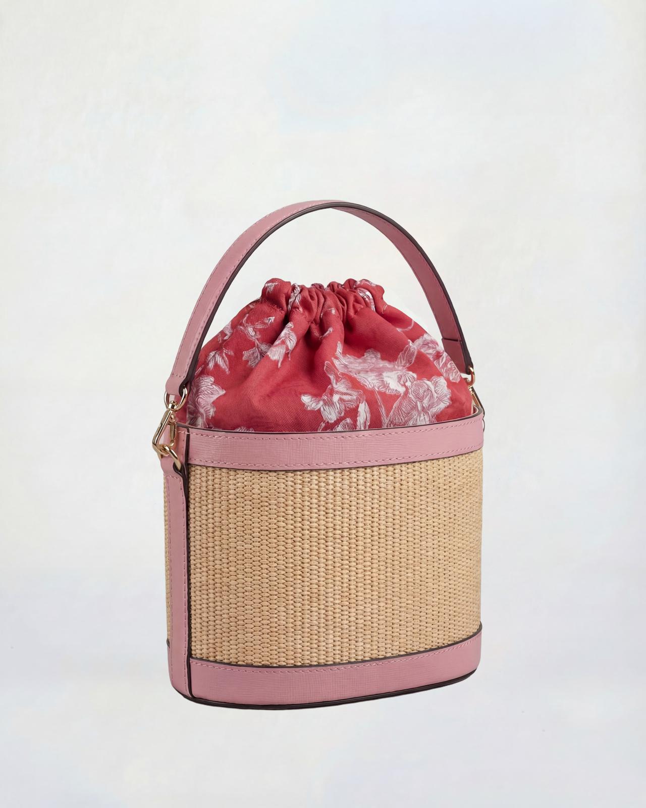 Peggy raffia pink