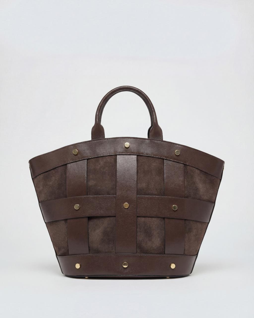 Victoire stud suede marrone