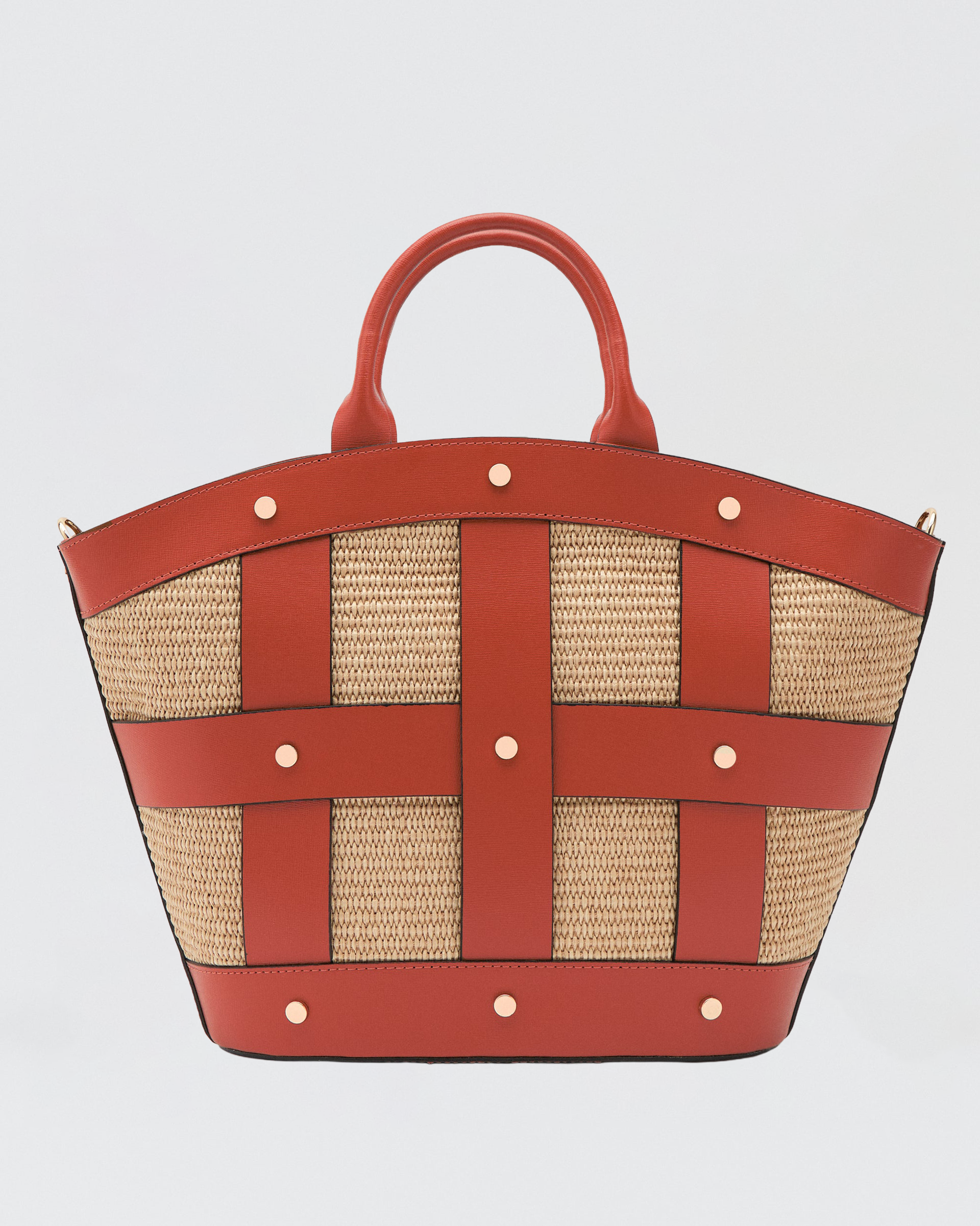 Victoire stud raphia orange