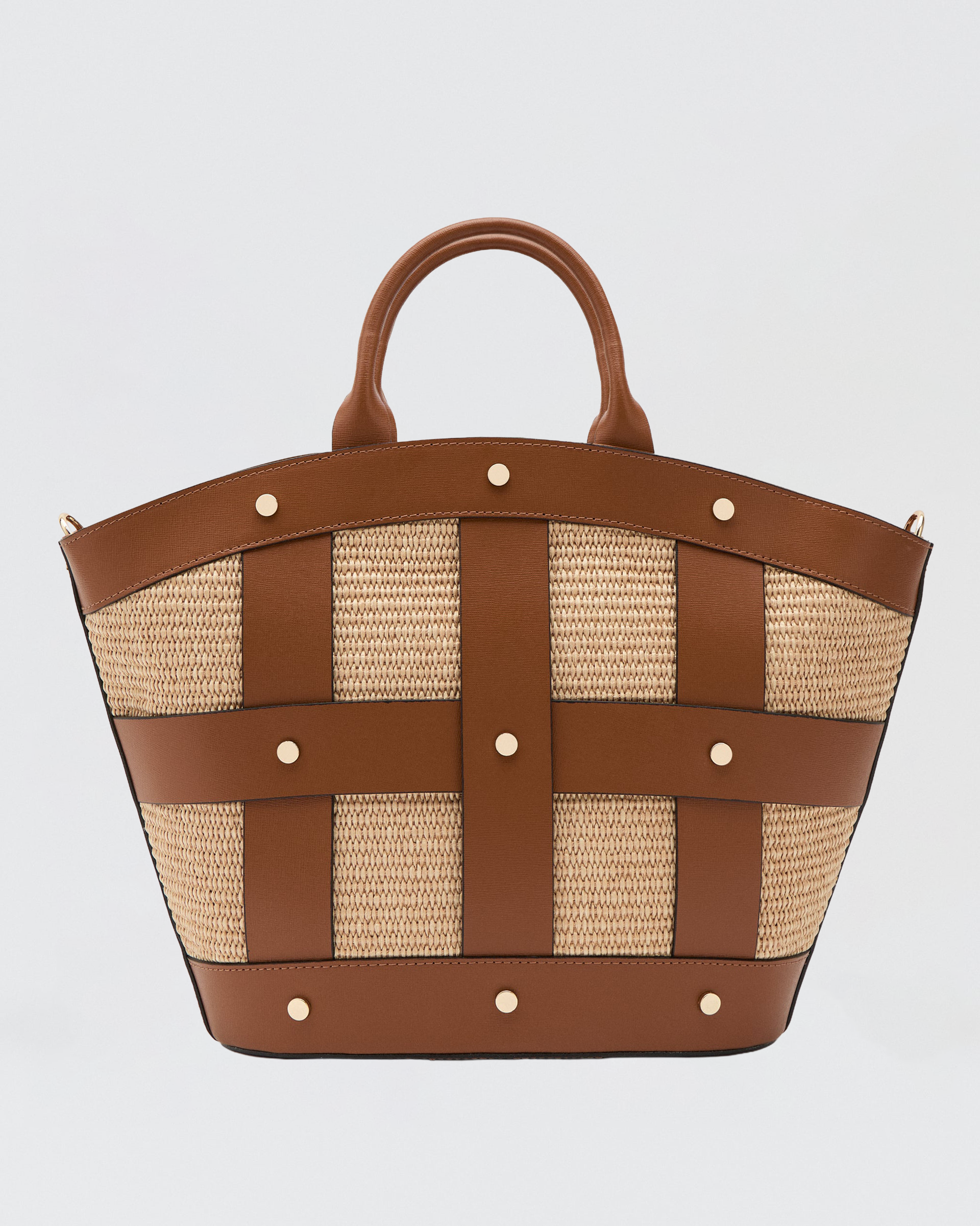 Victoire stud raphia camel