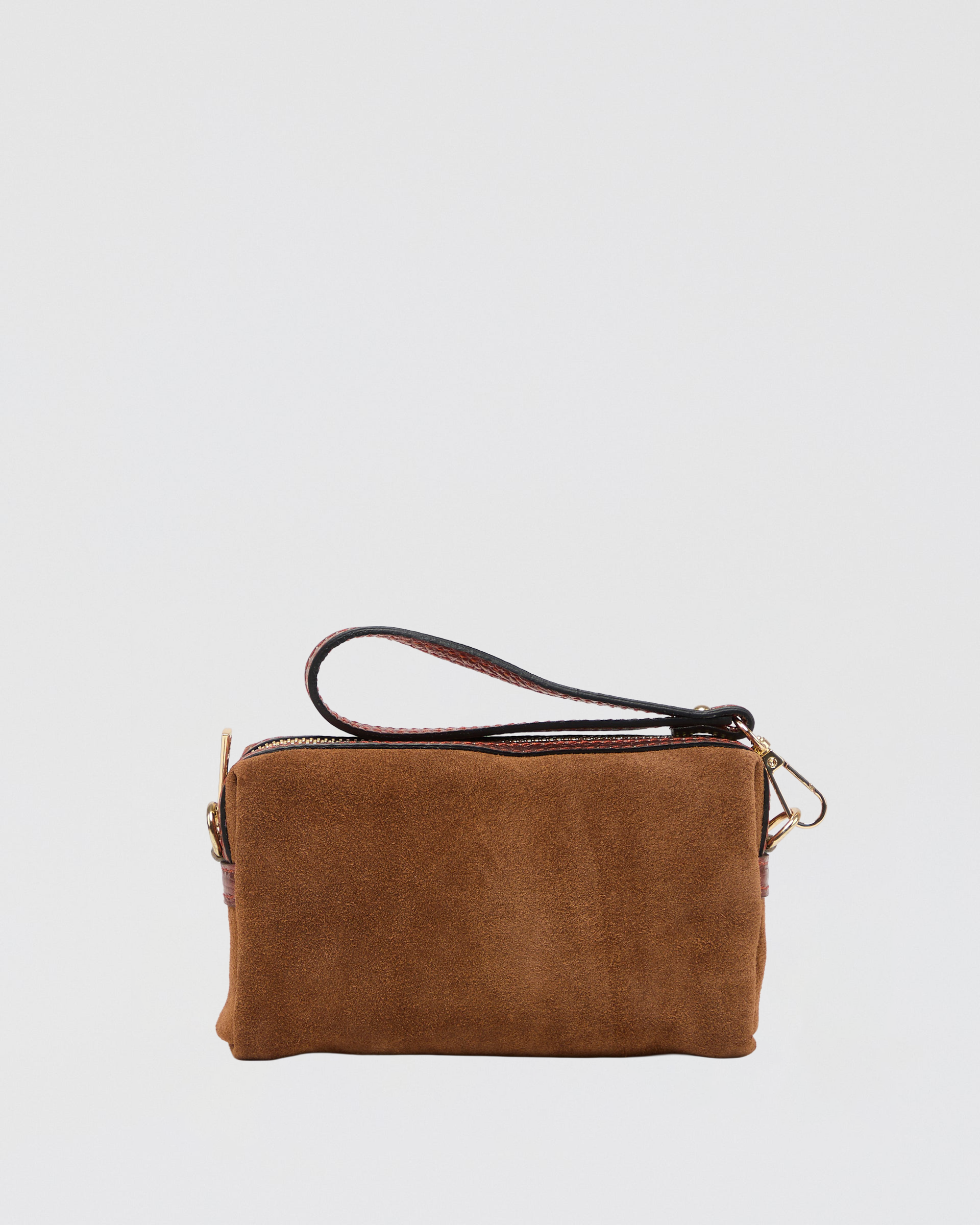 Virginie en daim camel cuir bronze